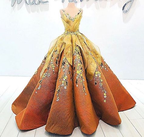 Latest Gown Designs, Mak Tumang, Debut Party, Yellow Sunshine, Couture Dress, Fantasy Gowns, Armani Prive, Pretty Prom Dresses, Fairytale Dress