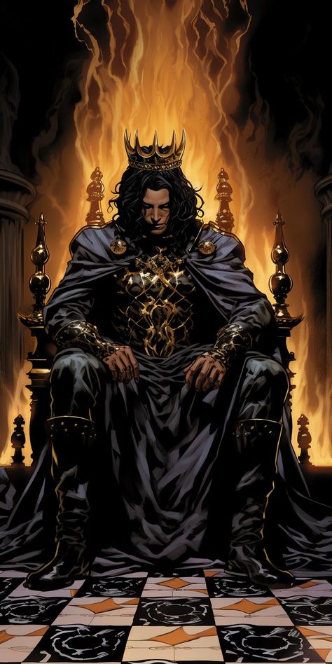 Emperor Wallpaper, Campbell Soup Art, Dark King, King Of Hell, Men Character, King On Throne, Ink Logo, Fantasy Demon, Cute Headers For Twitter