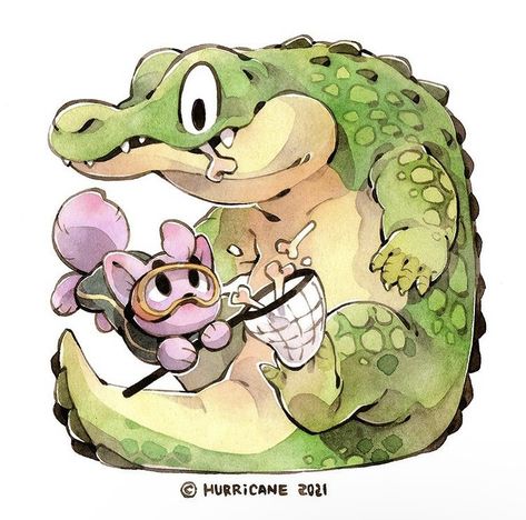 Crocodile Cartoon, Childrens Artwork, 2022 Calendar, Creature Drawings, Animated Drawings, Mascot Design, Cute Animal Drawings, Childrens Illustrations, Creature Design