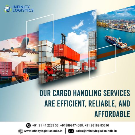 Our team is dedicated to providing the highest quality cargo logistic services.  Ph- +91 91442 23333 Whatsapp-9899474680 Email: sales@infinitylogisticsindia.in Website- https://infinitylogisticsindia.in  #InfinityLogistics #Logistics #InfinityLogistics #SeaFreight #AirFreight #ProjectCargo #CustomClearance Logistic Services, Service Logo, Cargo Shipping, Company Profile, Import Export, Digital Marketing, Web Design, Quick Saves, Design