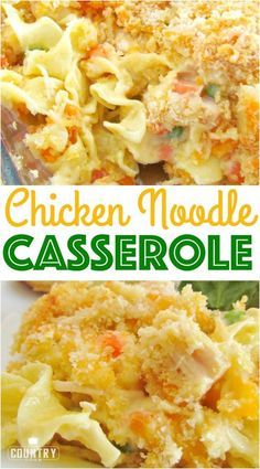 Easy Chicken Noodle Casserole, Chicken Noodle Casserole Recipe, Buttered Bread, Casserole Chicken, Noodle Casserole Recipes, Chicken Noodle Casserole, Huge Family, Country Cook, Noodle Casserole