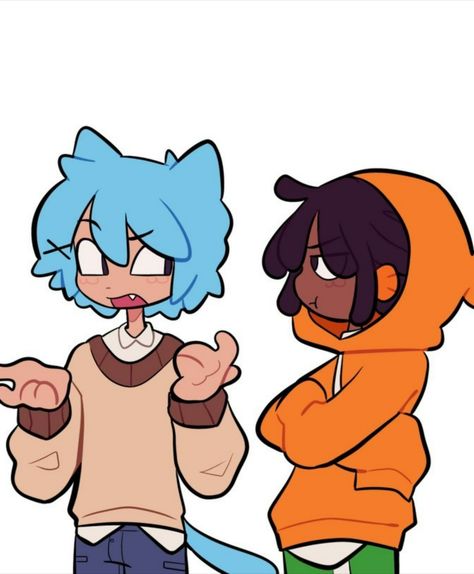 Characters By Colors, Cartoon Easy Drawings, Gumball As A Human, Darwin And Carrie Fanart, Gumball And Darwin Cosplay, Darwin Y Gumball, Darwin Fanart Human, Carrie X Darwin, Gumball And Darwin Drawing