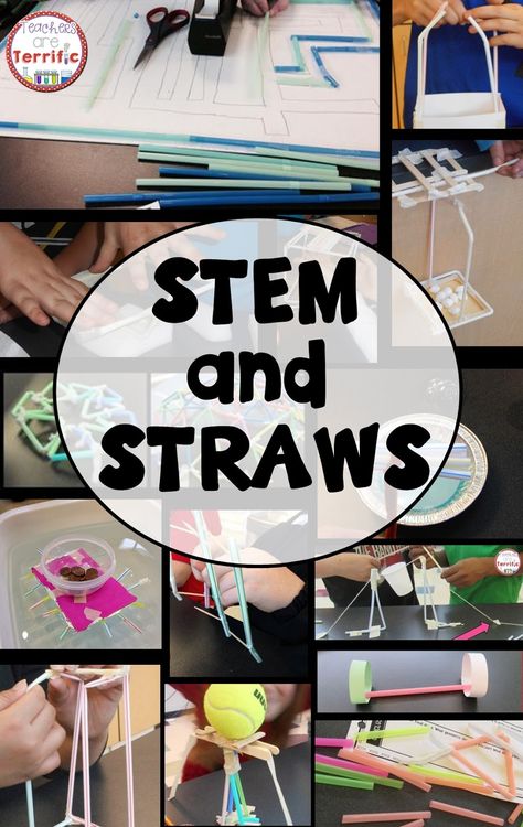 STEM Challenges: Straws are such a great material to use for your STEM projects. They are easy to use, come in many colors and sizes, and they are inexpensive! Wind Powered Car, Wind Car, Steam Challenges, Stem Engineering, Steam Ideas, Stem Classes, Stem Elementary, Stem Ideas, Stem Lab