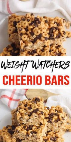 Ww Chocolate, Cheerios Recipes, Peanut Butter Cheerio Bars, Cheerio Bars, Jul Mad, Chocolate Peanut Butter Desserts, Weight Watchers Dessert Recipes, Ww Recipe, Bars Chocolate