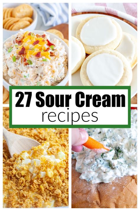 Use Up Sour Cream Recipe, Beef And Sour Cream Recipes, Easy Sour Cream Dip Recipes, Recipes That Use Lots Of Sour Cream, Dips Made With Sour Cream Easy Recipes, Dinner Recipes Using Sour Cream, Sour Cream Uses Cooking, Recipes Using Cream That Has Soured, Dips To Make With Sour Cream