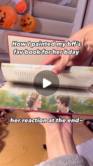 Kim-Vi Tran on Instagram: "a more in depth vid on the making of the Little Women book fore edge painting for my bff’s bday gift ✨ I’ve ordered some additional copies of the book to do a few more of these!   #littlewomen #foreedgepainting #bookstagram" Diy Painted Book Edges, Painting Book Page Edges, Painting On Book Edge, Books With Painted Edges, Painting Book Edges Diy, Book Edge Painting Diy, Painted Book Covers Diy, How To Paint Book Edges, Fore Edge Photo Strip Book Art