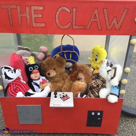 The Claw Costume, Claw Costume, Homemade Costume, Costume Works, Claw Machine, My Grandson, Halloween Costume Contest, Treat Ideas, Costume Diy