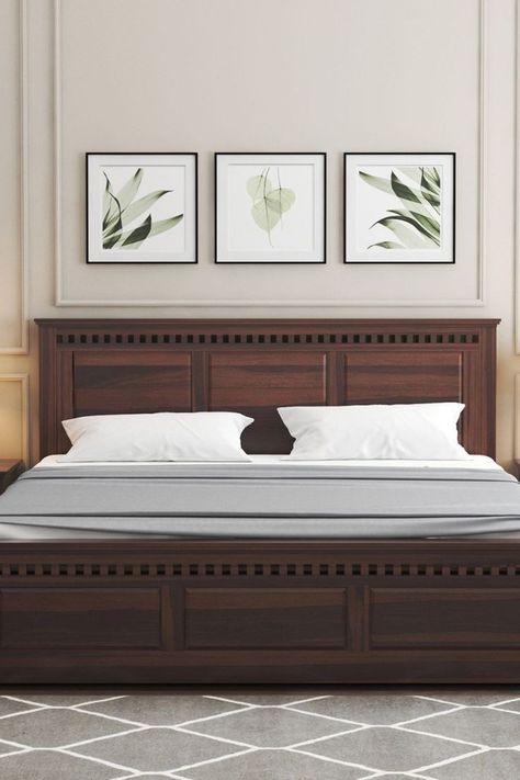 Quen Size Bed, Bed Design King Size, Wooden Queen Size Bed, Wooden King Size Bed Design, King Size Bed Designs Wooden, New Wooden Bed Designs, Wooden Bed Design Wooden Bed Design Indian, Furniture Design Wooden Beds, Wooden Furniture Design Bedrooms