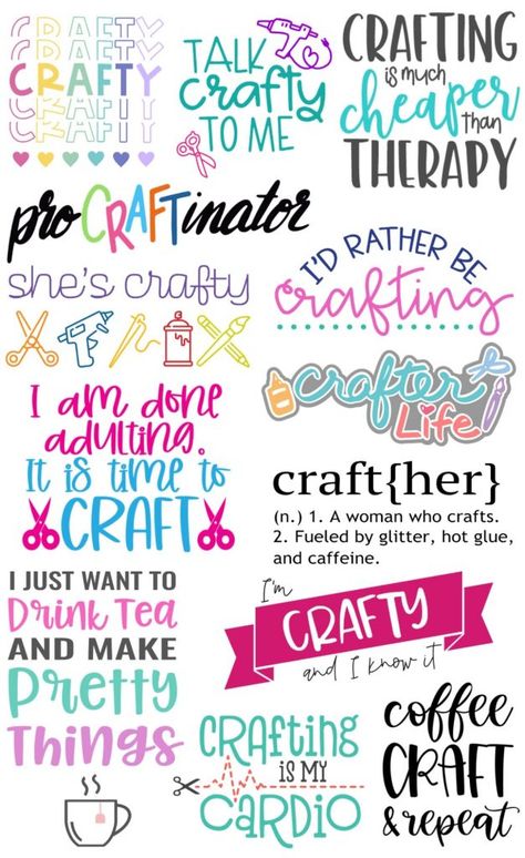 Crafting svg free bundle Svg Crafts, Silhouette Cameo 4, Cricut Svg Files Free, Diy Shirts, Cricut Projects Beginner, Craft Quotes, Free Cut Files, Cricut Free, Cricut Craft Room