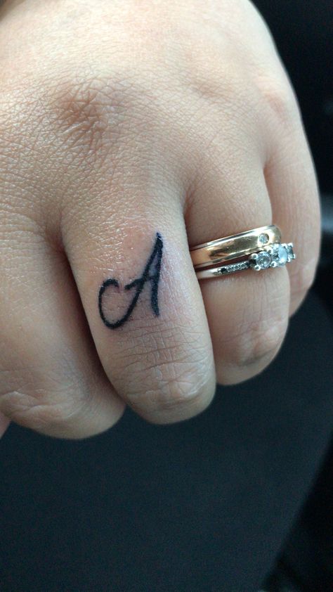 Letter A tattoo on a hand Letter A Tattoo, Lettering Tattoo, Letter A, Tattoo Lettering, A Tattoo, A Letter, Tattoo On, Tatting, Tattoos