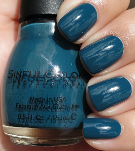 Blue Crushin Sinful Colors Nail Polish, Blue Nail Color, Toe Nail Color, Sinful Colors, Blue Nail, Colorful Nail Designs, Summer Nails Colors, Valentine's Day Nails, Nail Polish Colors