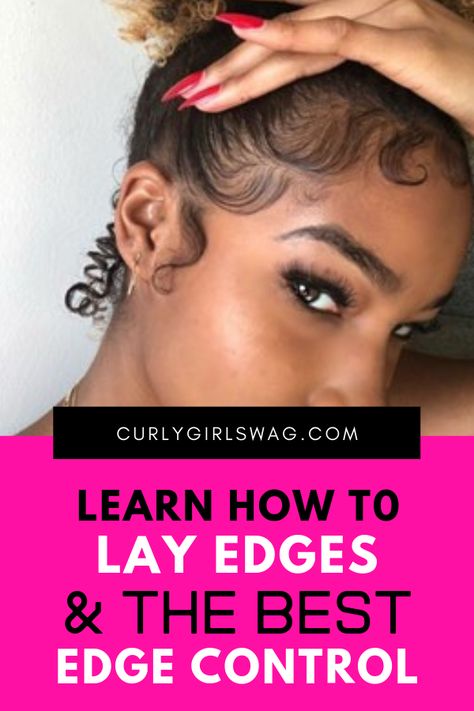 Baby Hairs | Learn How To Lay Edges & The Best Edge Controls Best Gel For Edges Natural Hair, Edge Gel For Natural Hair, Light Edges Hair, How To Keep Edges Laid, Gel Edges Hair, Best Edge Control For Braids, How To Lay Down Edges, Edge Designs Hair, How To Do My Edges Hair Step By Step