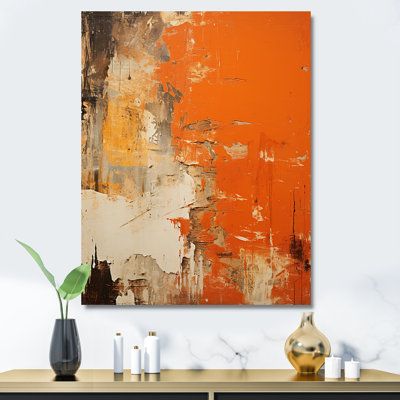 This beautiful "Orange Abstract Fire Chaos Art II" Wall art is printed on premium quality cotton canvas using the finest fade-resistant ink. With options like Wrapped Canvas, Floater Framed, and Picture Framed Wall Art, we offer a versatile range to cater to your unique aesthetic preferences. The Wrapped Canvas Art is stretched tautly over a sturdy wooden frame, giving your artwork a sleek, borderless appearance. For those who desire a touch of elegance and depth, our floater-framed canvas art i Fire Artwork, Abstract Painting Orange, Chaos Art, Abstract Metal Wall Art, Orange Painting, Brown Wall Art, Black Picture Frames, Unique Aesthetic, Large Abstract