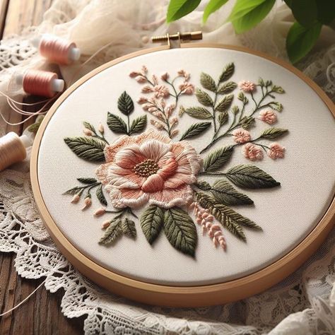 Embroidery.Вышивка.Handmade | @taller_de_bordados | Instagram Couture, Embroydary Design, Silk Ribbon Embroidery Patterns, Simple Hand Embroidery Patterns, Diy Embroidery Designs, Hand Embroidery Patterns Flowers, Diy Embroidery Patterns, Handmade Embroidery Designs, Hand Embroidery Tutorial