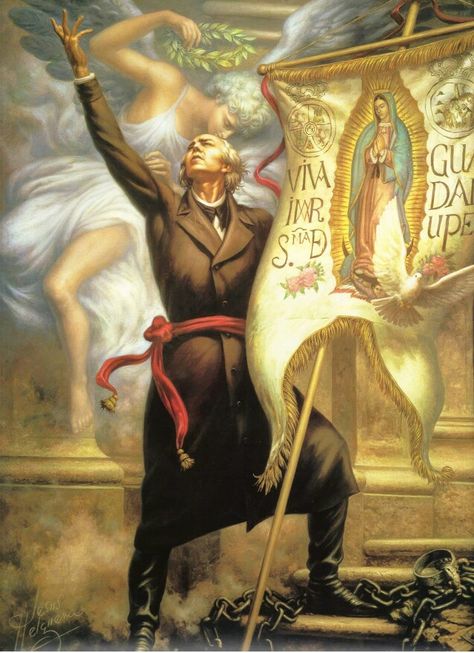 Father Miguel Hidalgo ( 1753 - 1811 ) Jesus Helguera, Mexican Artwork, Mexico History, Mexico Culture, Mexico Art, Catholic Priest, Aztec Art, Today In History, Chicano Art