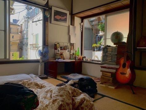 Cute Japanese Bedroom, Japan Inspired Bedroom, Japanese Bedrooms, Japan Apartment, Japan Room, Minimal Room, Japanese Apartment, Japanese Life, Japanese Bedroom