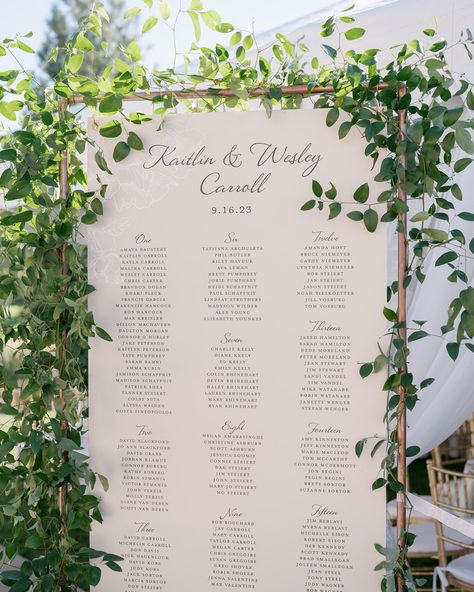 Minimal Wedding Seating Chart with Greenery 200 Person Seating Chart, Greenery Seating Chart, Watercolor Seating Chart, Whimsical Seating Chart, Classy Seating Chart Wedding, Seating Chart Rustic, Wedding Table Seating Chart, Reception Seating Chart, Table Seating Chart