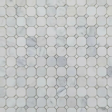 The Tile Square 2" x 2" Marble Mosaic Wall & Floor Tile | Wayfair Statuary Marble, Wall String Lights, Bright White Background, Shower Floor Tile, Marble Tile Floor, Ceramic Mosaic Tile, Best Selling Products, Tile Inspiration, Mosaic Flooring