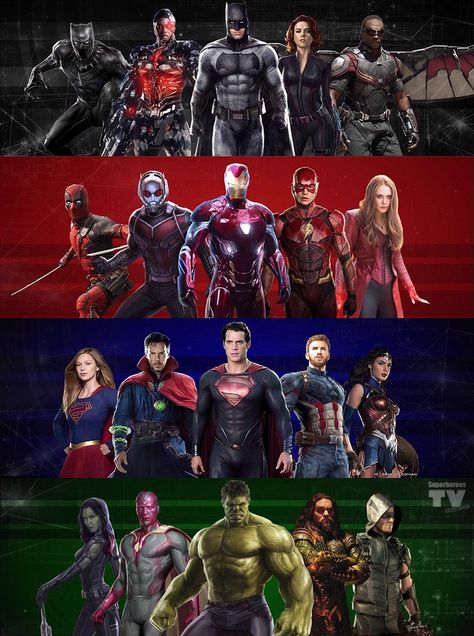 Superheroes teams colour edit Dc Comics Vs Marvel, Avengers Team, All Superheroes, Free Tv Shows, Superhero Team, Univers Dc, Free Tv, Marvel Vs Dc, Marvel Comic Universe