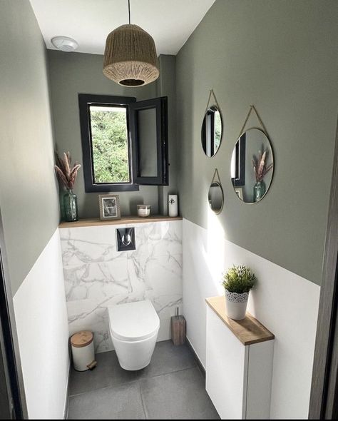 Small Downstairs Toilet, Toilet Room Decor, Bilik Air, Small Toilet Room, Downstairs Toilet, Toilet Room, Small Toilet, Bathroom Design Decor, Toilet Design