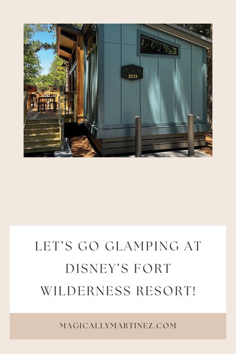 Let's Go Glamping at Disney's Fort Wilderness Resort. This resort is a hidden gem with lots of outdoor activities and brand new DVC Cabins. There is sure to be something for everyone in your travel party enjoy. #WDW #Glamping #Familyfun #Vacation Fort Wilderness Cabins, Disney Fort Wilderness, Disney World Wilderness Lodge, Resort Activities, Disney Fort Wilderness Resort, Wilderness Cabins, Disneys Wilderness Lodge Resort, Fort Wilderness Disney, Walt Disney World Resorts