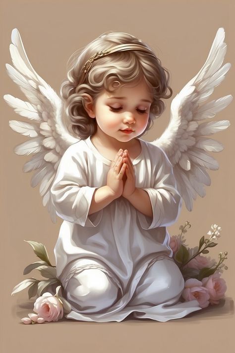 Angel Baby Pictures, Guardian Angel Pictures, Angel Bebe, Mother Mary Images, Praying Angel, Angel Cherub, I Believe In Angels, Angel Artwork, Angel Drawing