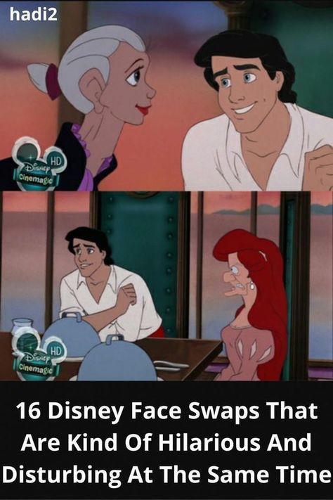 Any face swapping, regardless of whether it’s done by Disney or someone else, is simply creepy because there’s something odd about a face not being where it should be. . Disney Princes, Humour, Disney Face Swaps, Face Swap App, Funny Face Swap, Make Money Today, Face Swaps, Flower Quotes, Disney Films