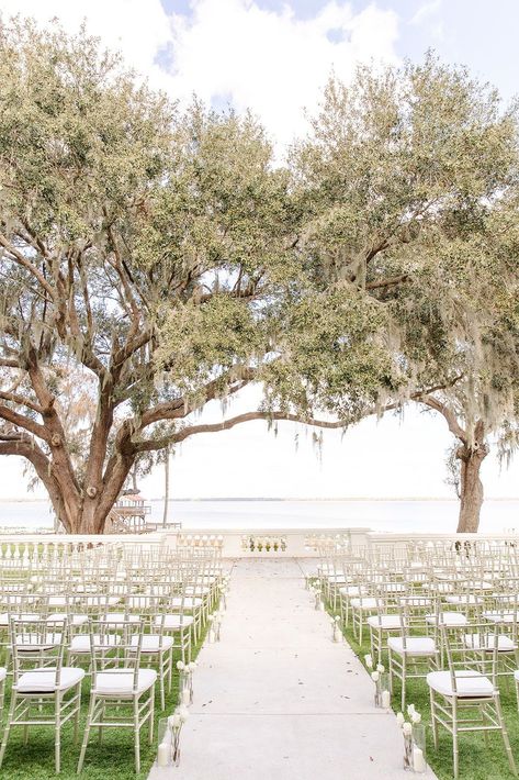 Simple Wedding Venue Ideas Receptions, Lakeside Wedding Venues, North Florida Wedding Venues, Jacksonville Wedding Venues, Southern Beach Wedding, Naples Florida Wedding, Bella Cosa Lakeside Wedding, Central Florida Wedding Venues, Bella Cosa Wedding