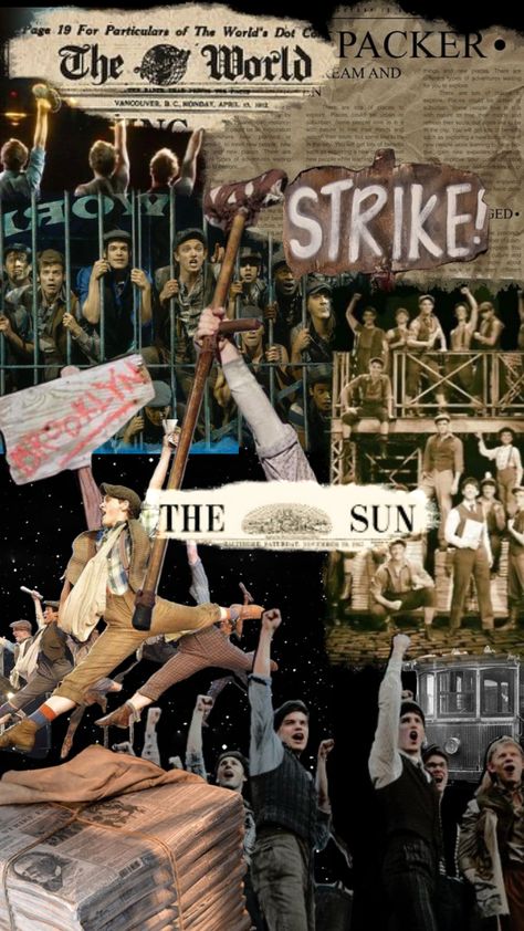 Newsies Musical Aesthetic, Newsies Poster, Newsies Background, Newsies 1992 Wallpaper, Newsies London, Crutchie Newsies Wallpaper, Newsies Wallpaper, Musicals Wallpaper, Newsies Aesthetic