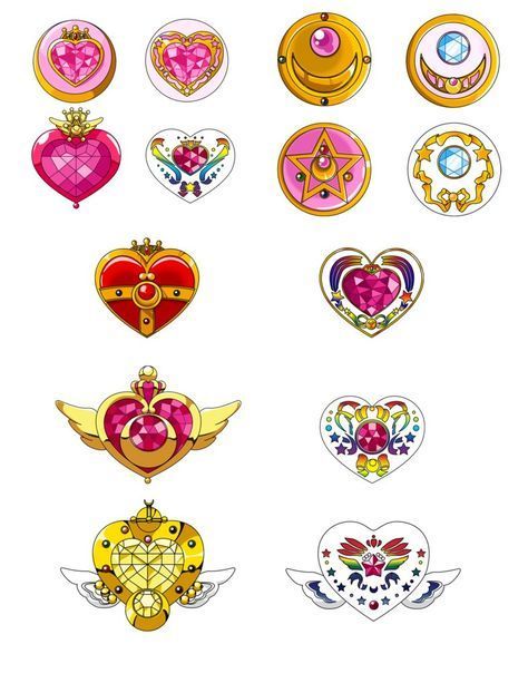 Sailor Moon Tattoo Ideas, Crisis Moon Compact, Moon Tattoo Ideas, Sailor Moon Brooch, Sailor Moon Transformation, Cosmic Heart, Sailor Moon Toys, Moon Brooch, Sailor Moon Tattoo