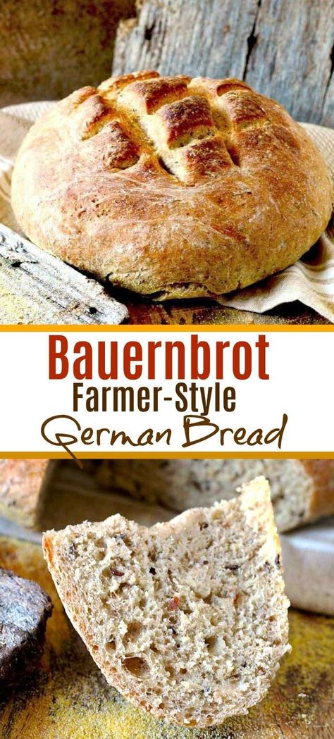 German Farmers Bread, Bread Recipes Rye, Rye Bread In Dutch Oven, Caraway Seed Bread, Kneaded Bread Recipe, Best Rye Bread Recipe, Homemade Rye Bread Recipes, German Sourdough Bread, Dutch Oven Rye Bread