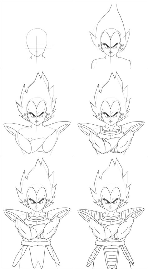 how to draw Vegeta How To Draw Vegeta, Dragon Ball Z Characters, 3d Drawing Tutorial, Dbz Drawings, Goku Drawing, Ball Drawing, Muster Tattoos, Dragon Ball Super Art, Drawing Tutorial Easy