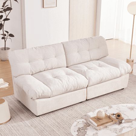 white plush couch corduroy couch deep couch viral couch beige love sac couch corduroy beige sofa living room couch fuzzy couch fluffy couch sherpa couch loveseat small cloud couch sectional modern sofas for living room velvet sofa tiktok boucle couch Pattern: solid. Two Seat Couch, White Couch For Bedroom, Oversized Sofa Living Room, Memory Foam Couch, White Small Couch, Small Living Room Decor Beige, Small Couch In Bedroom Aesthetic, Couches For Room, Tiny Couch In Bedroom