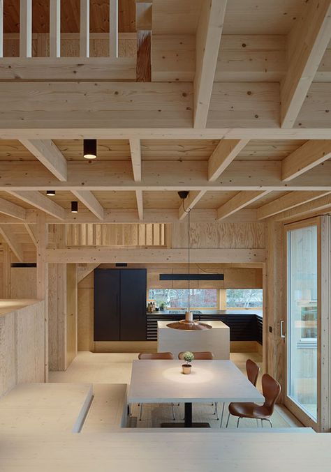 Swedish Architecture, Swedish Home, Timber Architecture, Contemporary Villa, Wood Architecture, Swedish House, Wooden Ceilings, The Labyrinth, Timber House