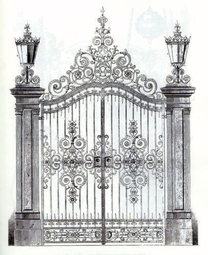 Wrought Iron Single Door, Grand Door, Wrought Iron Garden Gates, Porte In Ferro, Iron Garden Gates, Architecture Exhibition, Iron Gate Design, Wrought Iron Doors, Wrought Iron Gates