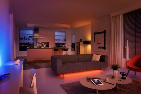 Philips Hue Lightstrip vs. Plus Phillips Hue Lighting, Phillips Hue, Philips Hue Lights, Flat Rent, Philips Hue, Hue Philips, Bedroom Lighting, Dream Homes, Led Strip Lighting