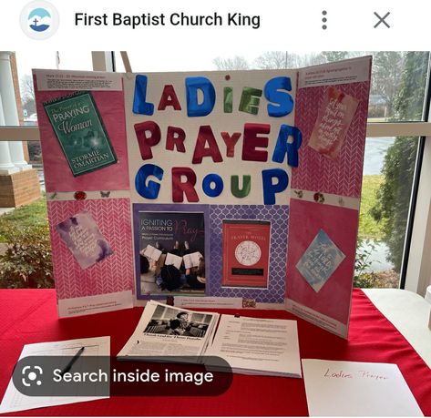 Ministry Fair Table Ideas, Ministry Fair, Stormie Omartian, School Fair, Fair Booth, Childrens Church, Display Board, Baptist Church, Creative Team