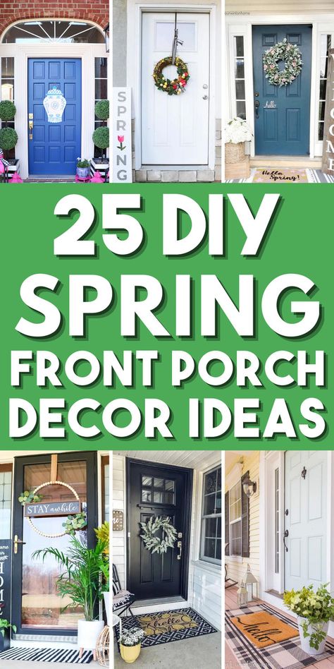 Welcome the season of renewal with enchanting spring front porch decor ideas. Dive into the world of creativity with DIY spring decorations and Easter front porch decorations, whether you prefer the charm of farmhouse spring decorations or modern spring porch decorations. From spring door decor and DIY spring wreaths to spring door signs. Adorn your porch with vibrant floral displays for spring porches and lush spring porch planters to create an inviting atmosphere. Easter Front Porch Decorations, Easter Front Porch, Front Porch Decorations, Spring Front Porch Ideas, Spring Front Porch Decor, Spring Front Porch, Front Porch Decor Ideas, Spring Porch Decor, Vintage Milk Can