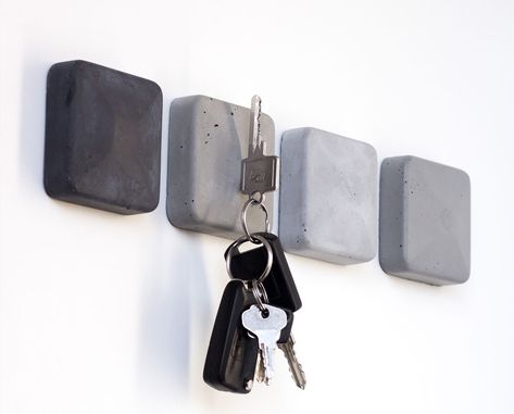 Products that showcase why concrete is the trending design material | Yanko Design Magnetic Key Holder, Decoration Beton, Cement Diy, Concrete Furniture, Concrete Crafts, Concrete Projects, Cement Crafts, Concrete Design, Yanko Design