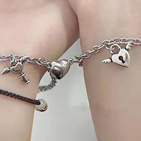 2Pcs Heart Magnet Bracelet for Lovers https://sasadesiles.fr/products/2pcs-heart-magnet-bracelet-for-lovers SASA DES ILES #Bestseller Magnet Bracelet, Heart Magnets, March 4, Magnetic Bracelet, For Lovers, Jewelry Designs, Best Sellers, Magnets, Jewelry Design