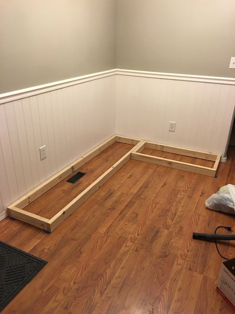 How To Build A Breakfast Nook, Build A Breakfast Nook, Garfield Kitchen, Banquet Bench, Sleeper Table, Nook Seating, Kitchen Nook Bench, Breakfast Nook With Storage, Built In Breakfast Nook