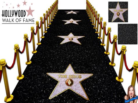 SIMSCREATIONS13's The Sims Hollywood Star. Sims 4 Award Cc, The Sims 4 Get Famous, Sims 4 Stars Cc, Sims 4 Hollywood Cc, Sims 4 Award Ceremony, Red Carpet Backdrop, Sims 4 Controls, Hollywood Birthday, Los Sims 4 Mods