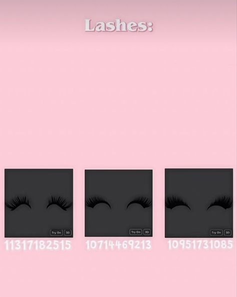 Roblox Face Codes Makeup Black, Roblox Code For Lashes, Berry Avenue Code For Lashes, Brookhaven Lashes Codes, Berry Avenue Codes Hair Base, Barry Avenue Codes Lashes, Bloxburg Codes For Lashes, Lashes Id Code, Roblox Eye Lashes Codes