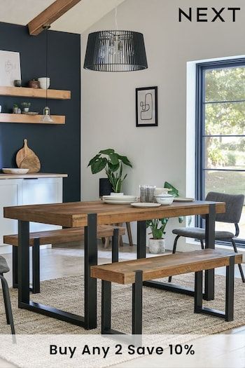 Dining Tables for 4 | 4 Seater Round & Square Dining Tables | Next Bench Dining Table, Dining Table And Bench, 8 Seater Dining Table, 4 Seater Dining Table, Dining Table Height, Bench Dining, Dining Room Bench Seating, Kitchen Bar Table, Pine Dining Table