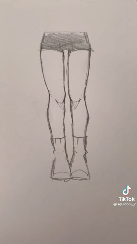 Credit to @squidboi_7 on tiktok Legs Anime Drawing, Art Body Tutorials Tiktok, Leg Sketch Reference, How To Draw Legs Tut, Legs Drawing Sketches, Drawing Legs Tutorial, Legs Tutorial Drawing, Manga Body Tutorial, How To Draw A Body Tut