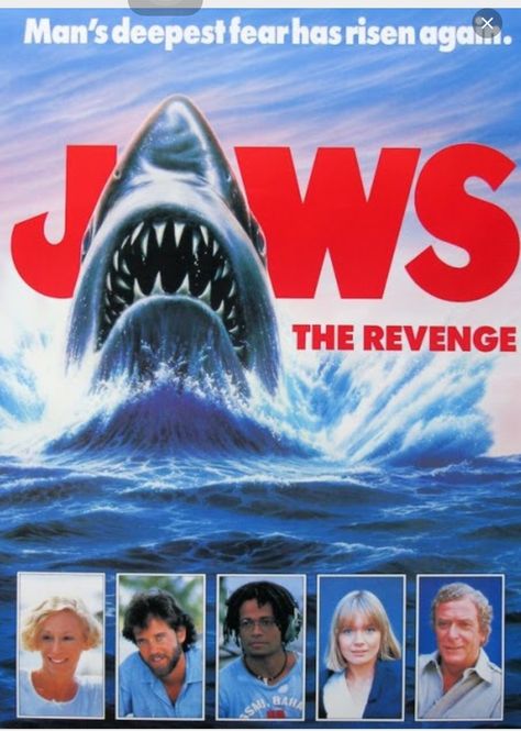 Jaws 4 Judith Barsi, Lynn Whitfield, Classic Horror Movies Posters, Jaws Movie, Big Shark, The Revenge, Movies Posters, 80s Horror, Classic Horror Movies