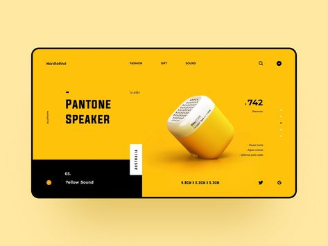 Pantone Speaker by Strive #landingpage #webdesign #webdesigninspiration Speaker Website, Screen Cards, Website Banner Design, Speaker Design, Website Banner, Web Layout, Website Inspiration, Best Sites, Ui Kit