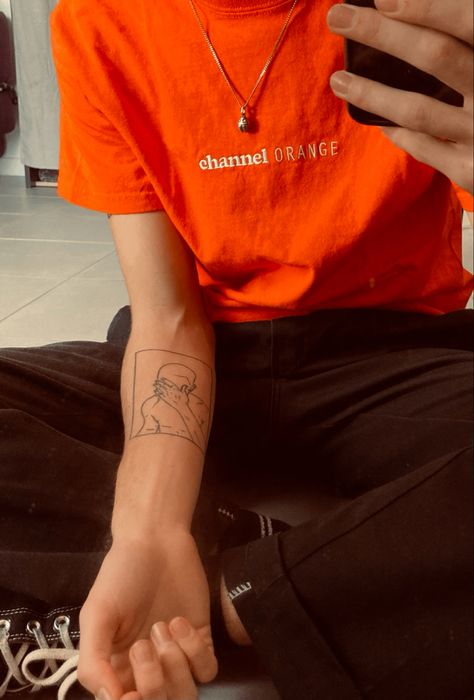 Channel Orange Tattoo, Orange Tattoo, Channel Orange, Frank Ocean, Compass Tattoo, Tattoo Ideas, Tattoos, Orange, Quick Saves