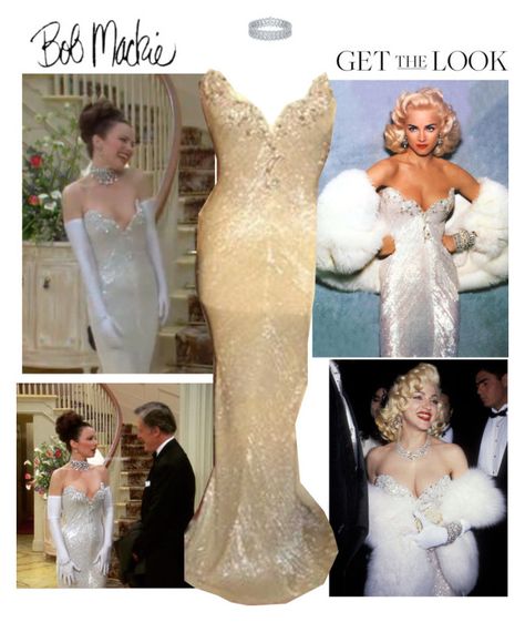 "Fran and Madonna in Bob Mackie" by andreearaiciu ❤ liked on Polyvore featuring Bob Mackie Fran Fine, 80s And 90s Fashion, Bob Mackie, White Gold Jewelry, Best Tv, Sheath Wedding Dress, Get The Look, 90s Fashion, Madonna