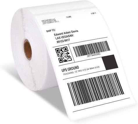 Sticker Paper Direct Thermal Printer Labels 4 x6 Compatible with Rollo, MUNBYN, Phomemo and Most Thermal Printer, 250-Pack Shipping Label Printer, Thermal Paper, Sticker Printer, Shipping Packages, Thermal Label Printer, Mailing Labels, Thermal Labels, Shipping Packaging, Thermal Printer